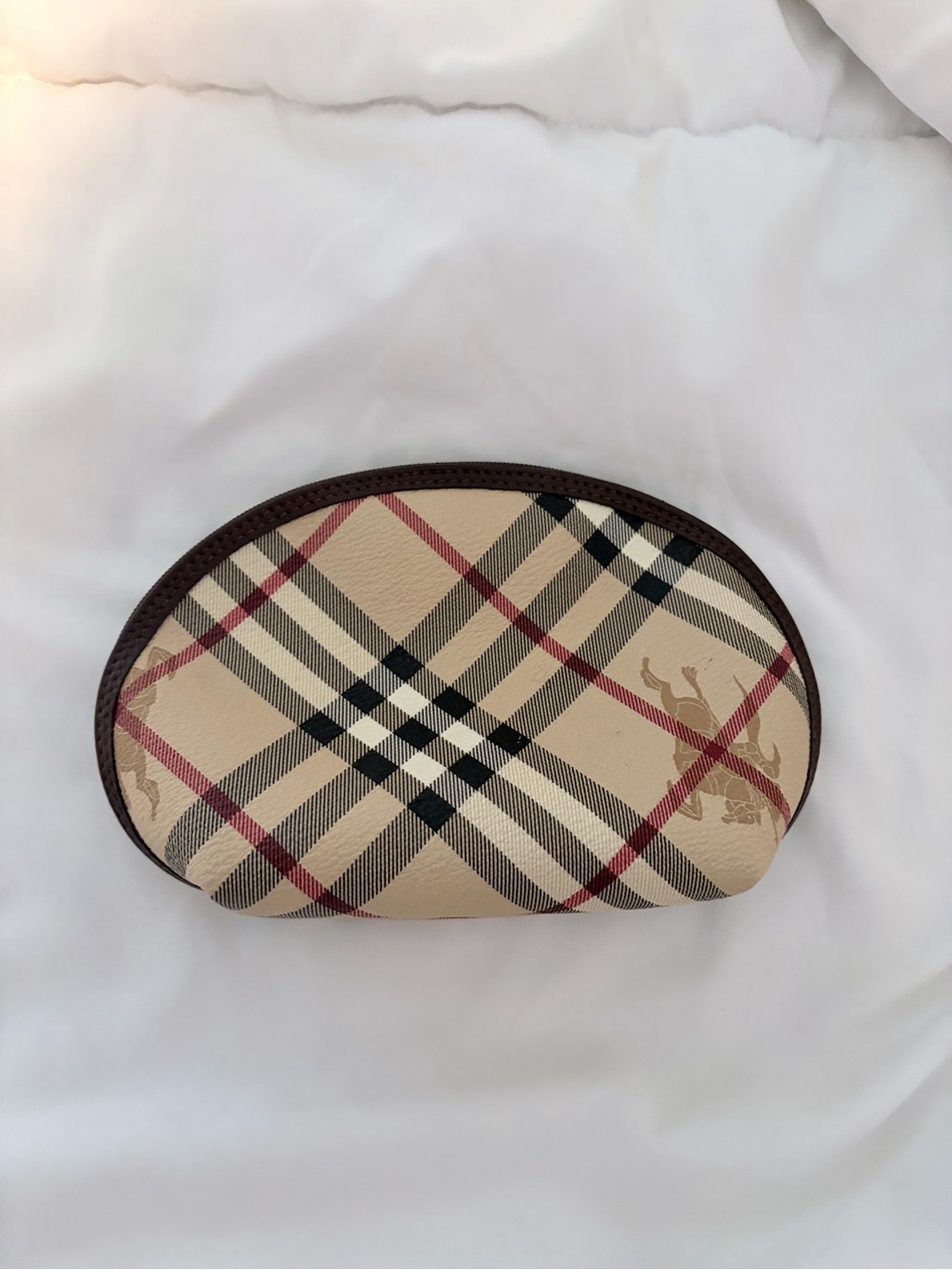 Burberry Vintage Check Cosmetic Pouch - Nova Check Shadow Horse